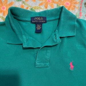 Polo by Ralph Lauren Teal and Pink Kids Polo Shirt